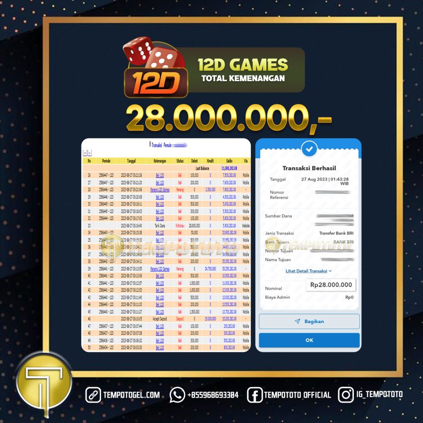 BUKTI JACKPOT TEMPOTOTO CASINO