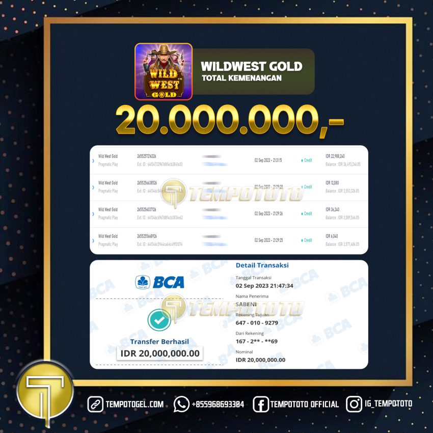 BUKTI JACKPOT TEMPOTOTO SLOT