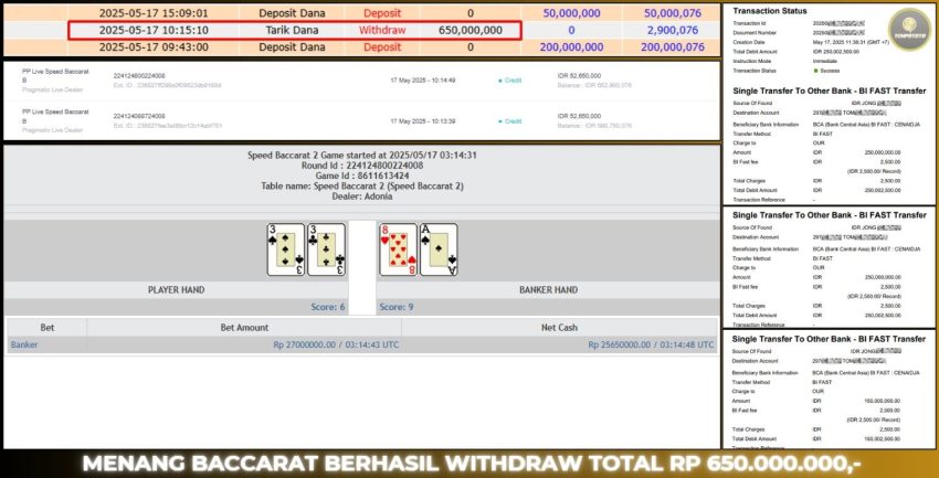 BUKTI JP LIVE CASINO TEMPOTOTO