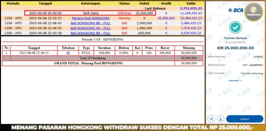 BUKTI JP TEMPOTOTO TOGEL