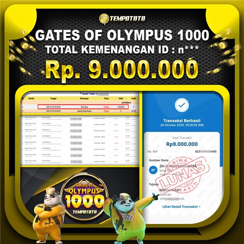 BUKTI JACKPOT TEMPOTOTO SLOT