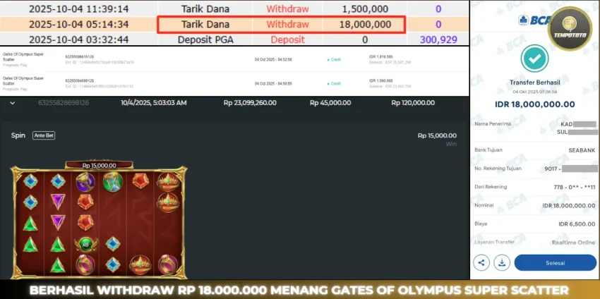 BUKTI JACKPOT TEMPOTOTO SLOT