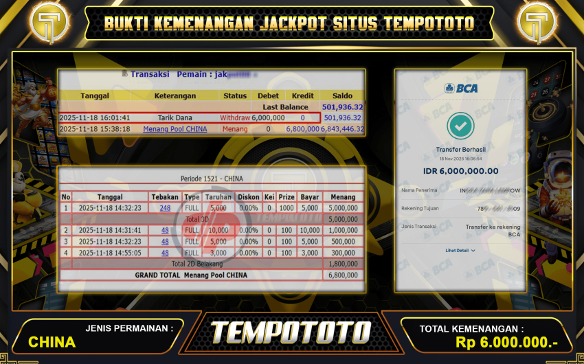 MENANG TOGEL CHINA TEMPOTOTO