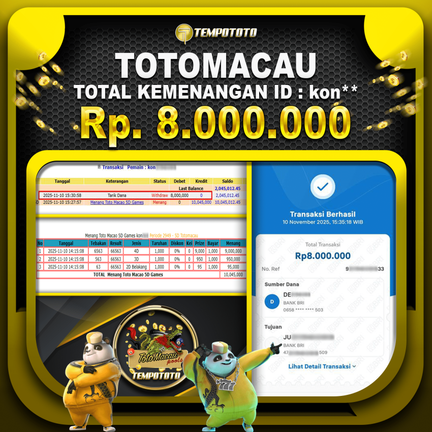 TOTOMACAU WD CEPAT TEMPOTOTO