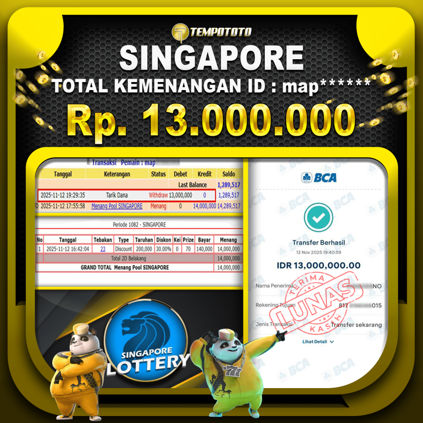 TEMPOTOTO TERPERCAYA TOGEL SINGAPORE