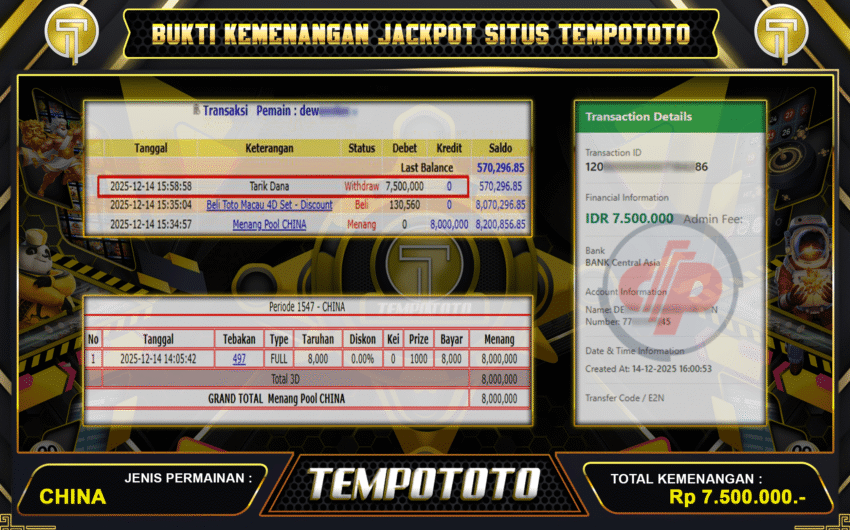 TOGEL CHINA BERHASIL TEMBUS