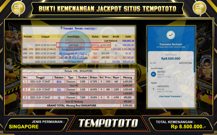 MENANG PASARAN TOGEL DITEMPOTOTO