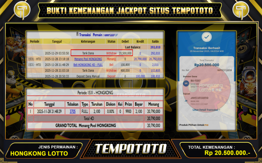 ANGKA TEMBUS CUAN TERUS