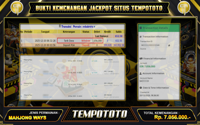 WIN SLOT MAHJONG TEMPOTOTO